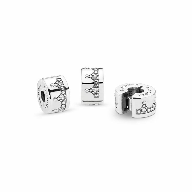 Pandora Dazzling Crown Clip Outlet NZ, Sterling Silver (526714-LHO)